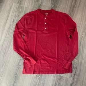 J.Crew Henley Long Sleeve Red
Men's Size Large